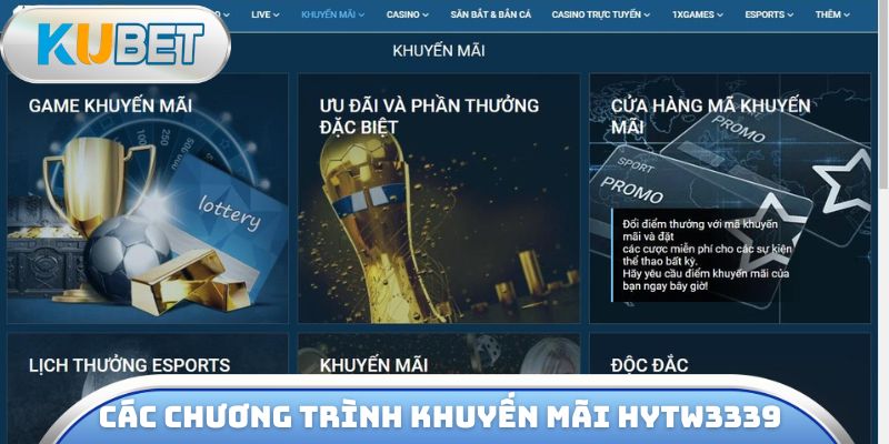 Các chương trình khuyến mãi hytw3339